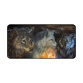 Fire Wolves 16x32 Mouse Pad Desk Mat
