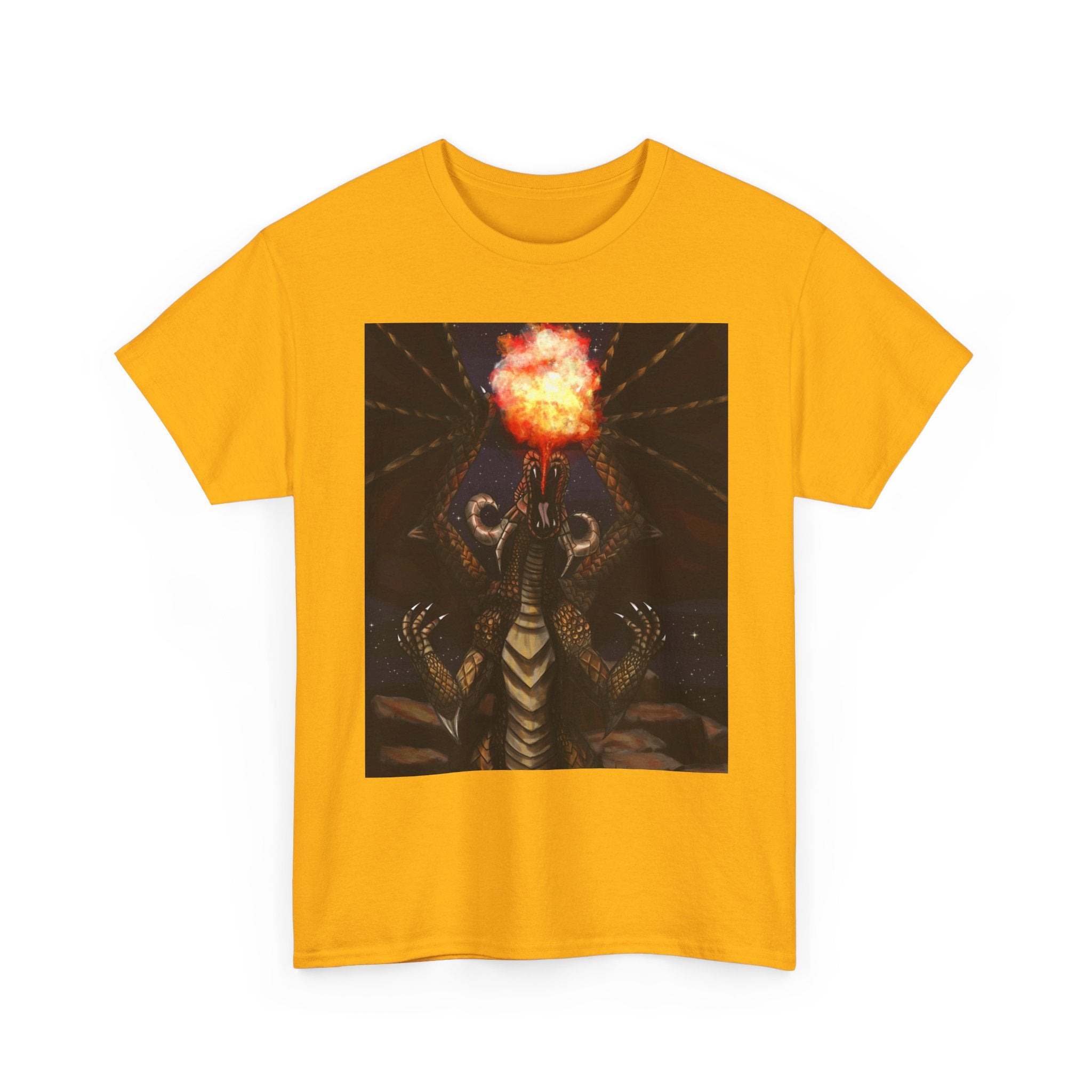 Earth Dragon heavy Unisex Adult Cotton Tee