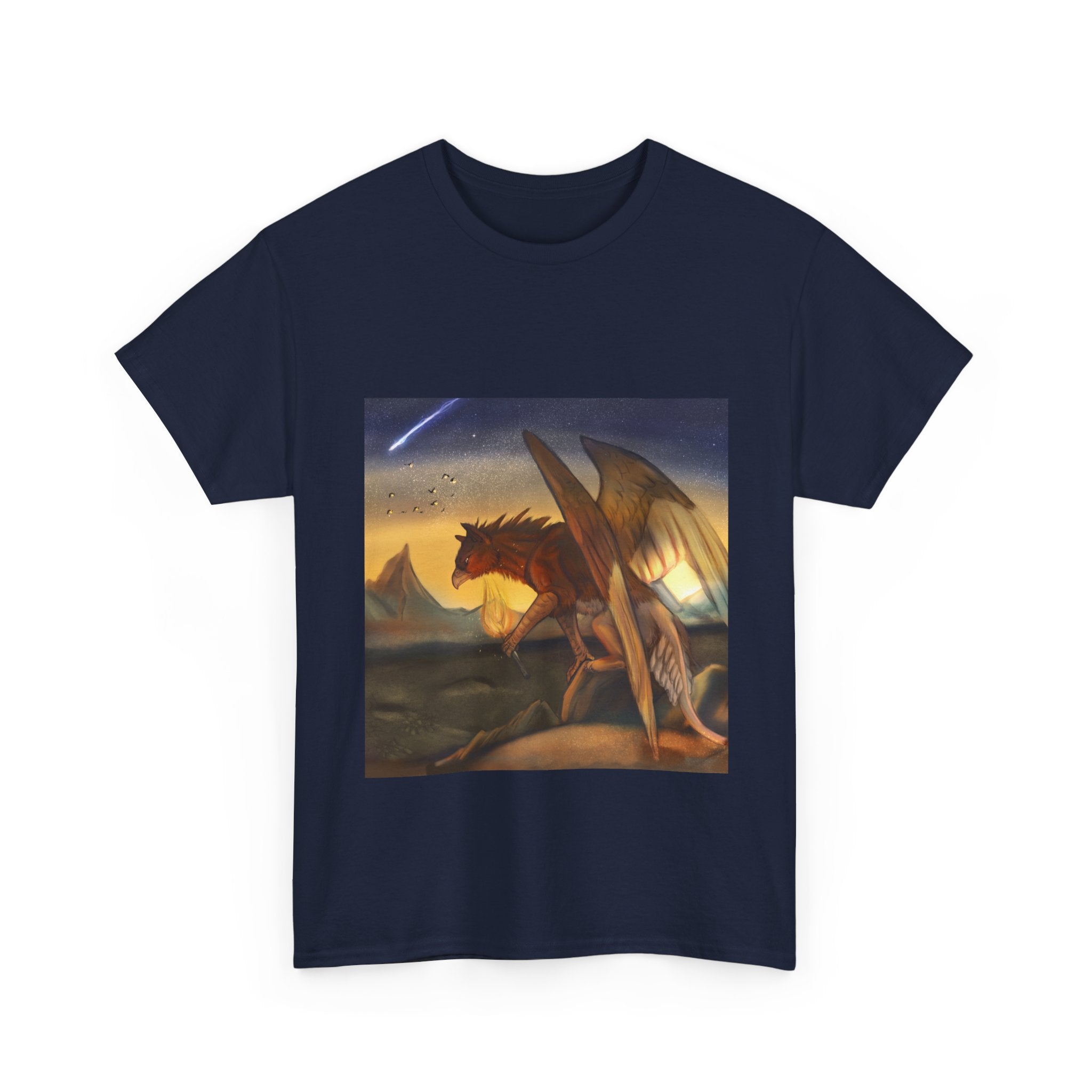Cliff Gryphon  heavy Unisex Adult Cotton Tee