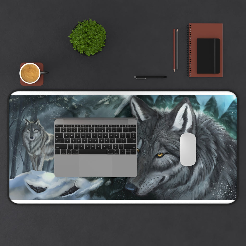 Winter Wolves 16x32 Mouse Pad Desk Mat