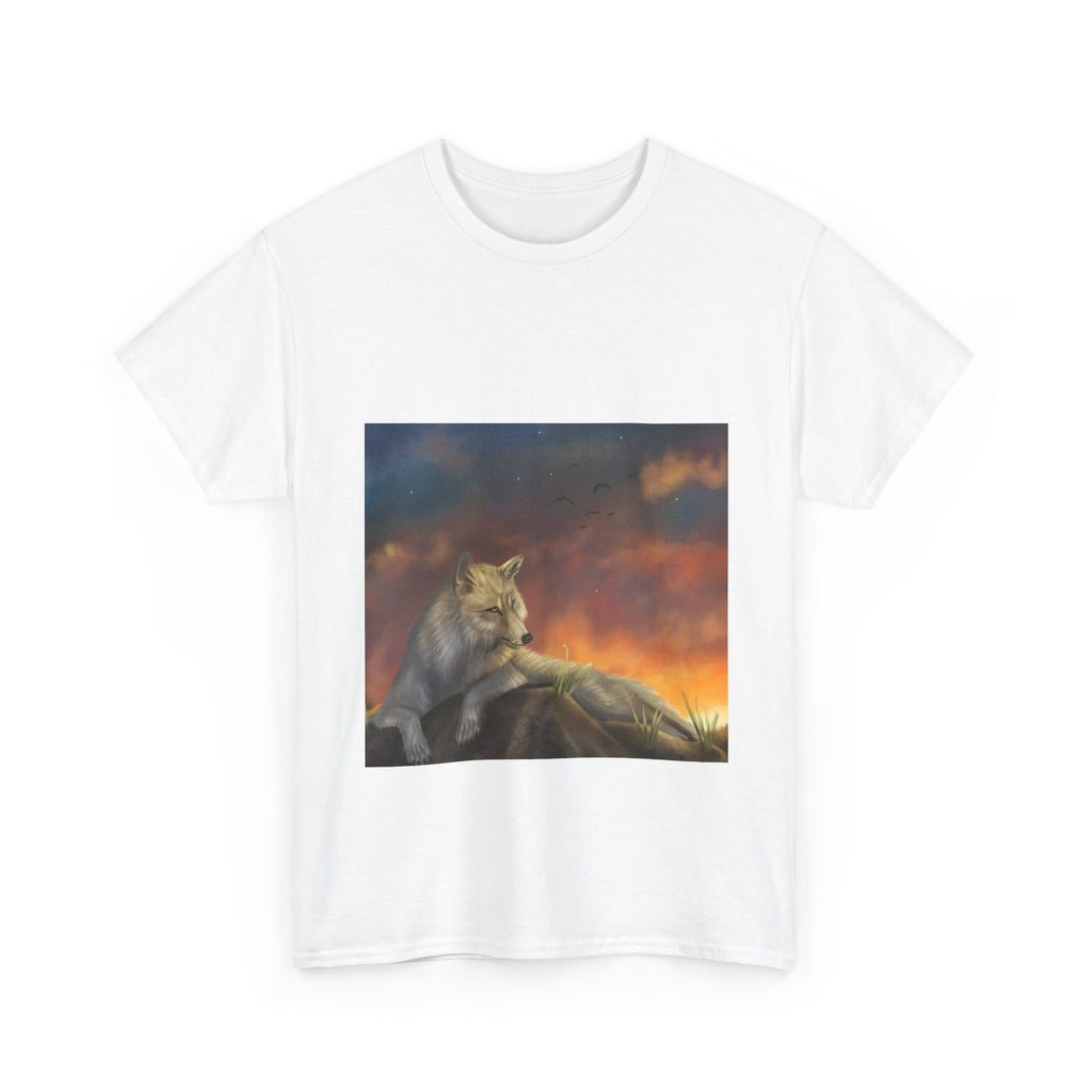 SkyWolf  heavy Unisex Adult Cotton Tee