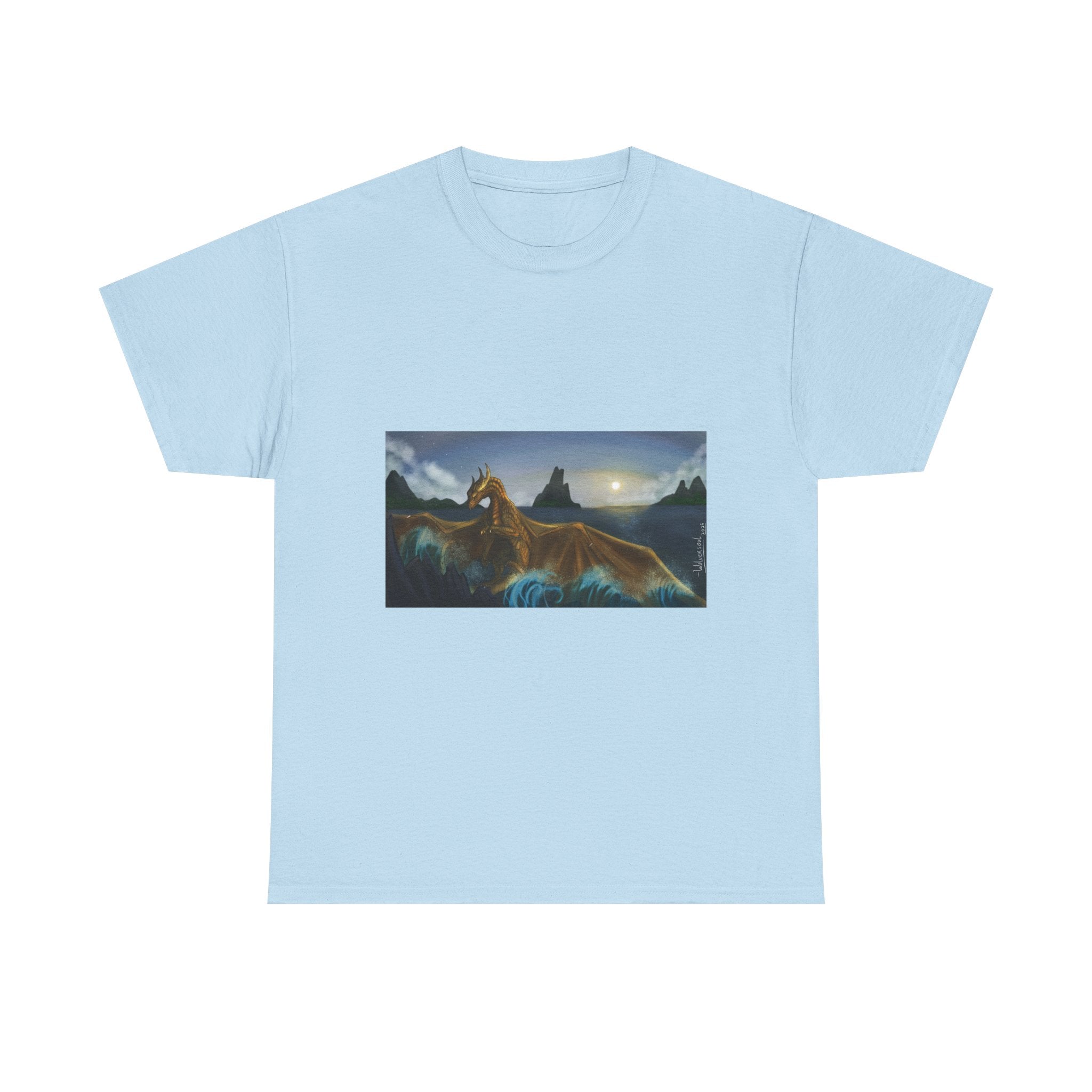 Water Dragon heavy Unisex Adult Cotton Tee