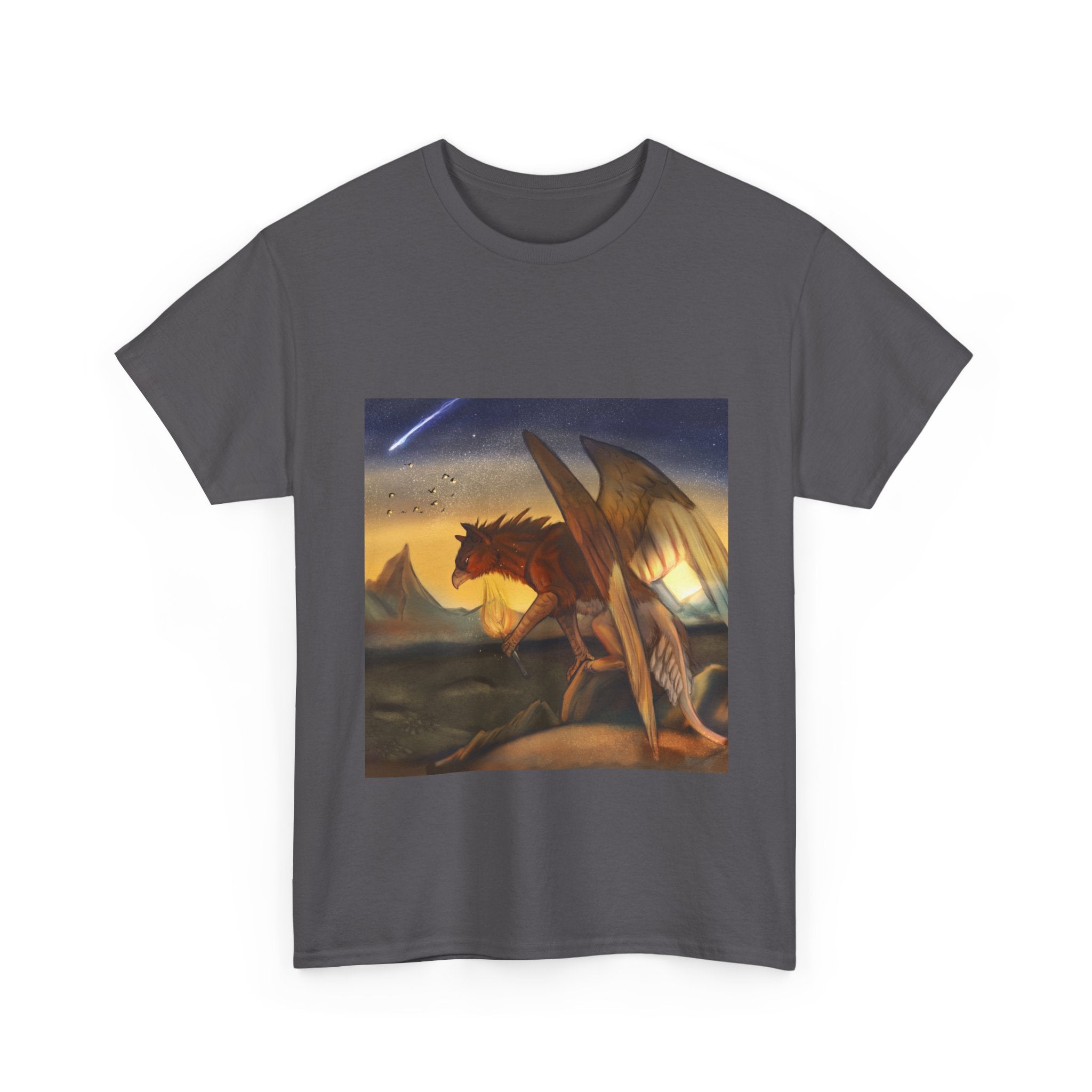 Cliff Gryphon  heavy Unisex Adult Cotton Tee