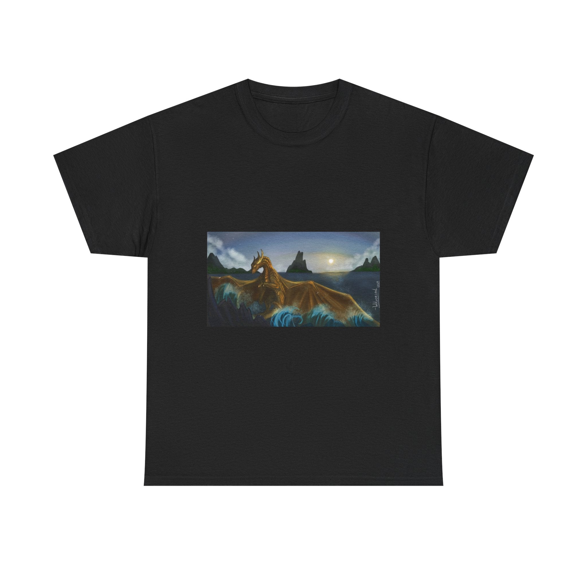 Water Dragon heavy Unisex Adult Cotton Tee