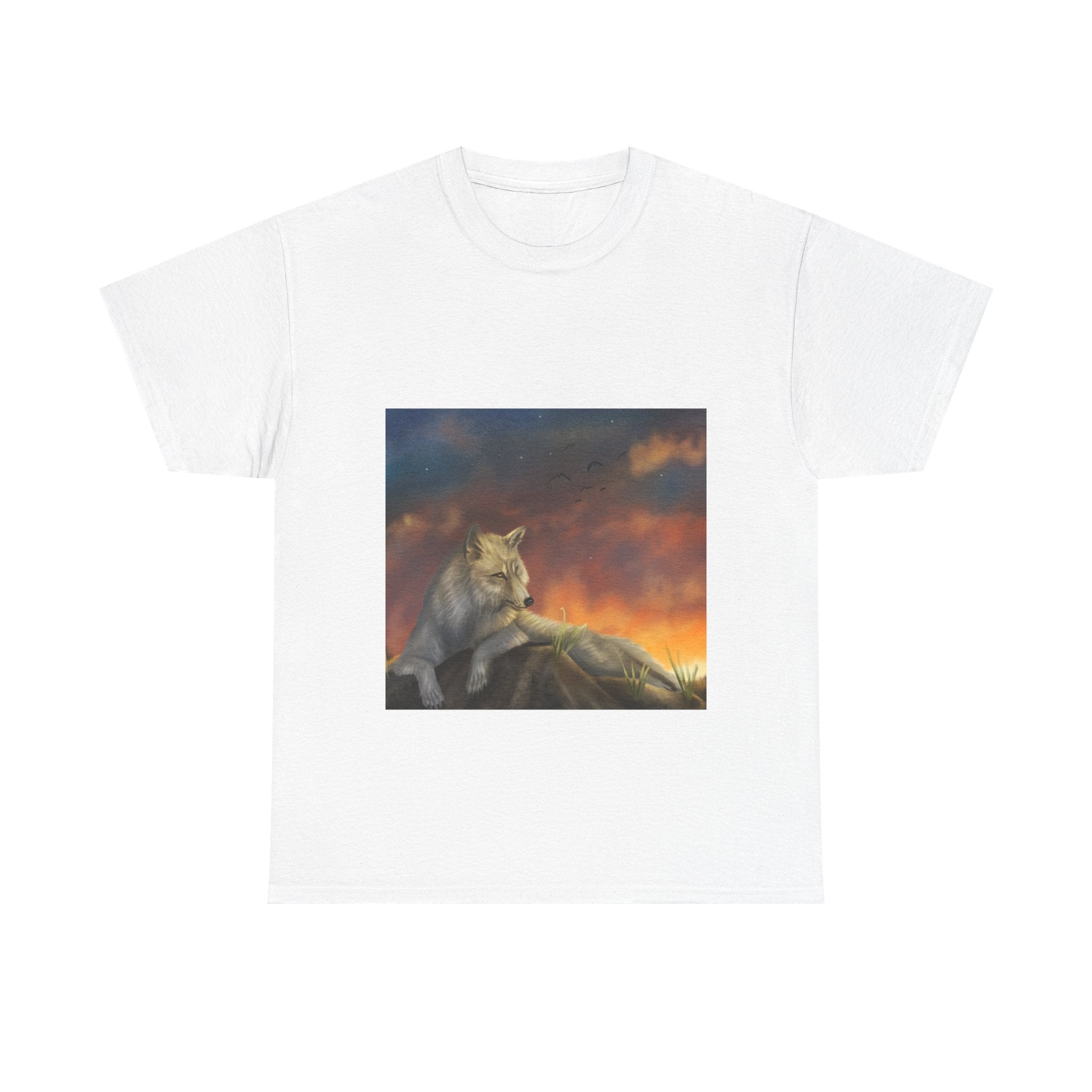 SkyWolf  heavy Unisex Adult Cotton Tee