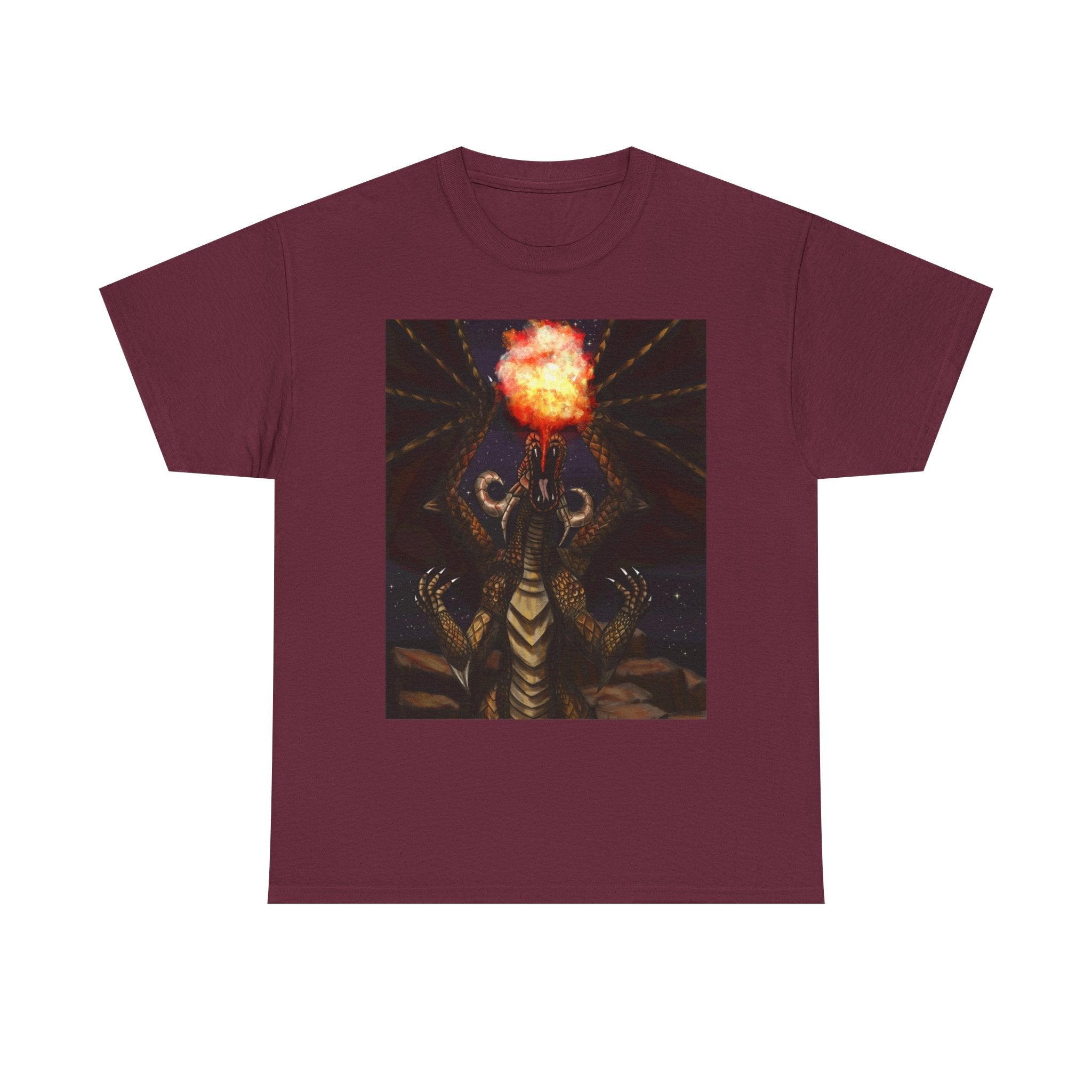 Earth Dragon heavy Unisex Adult Cotton Tee