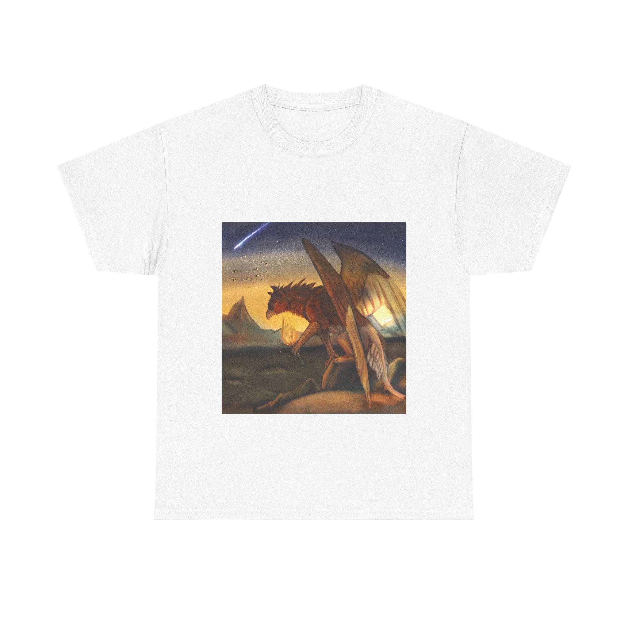 Cliff Gryphon  heavy Unisex Adult Cotton Tee