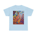 Stained Glass Phoenix heavy Unisex Adult Cotton Tee