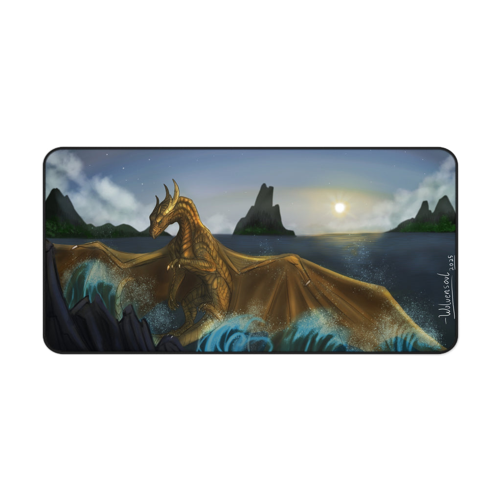 Water Dragon 16x32 Mouse Pad Desk Mat
