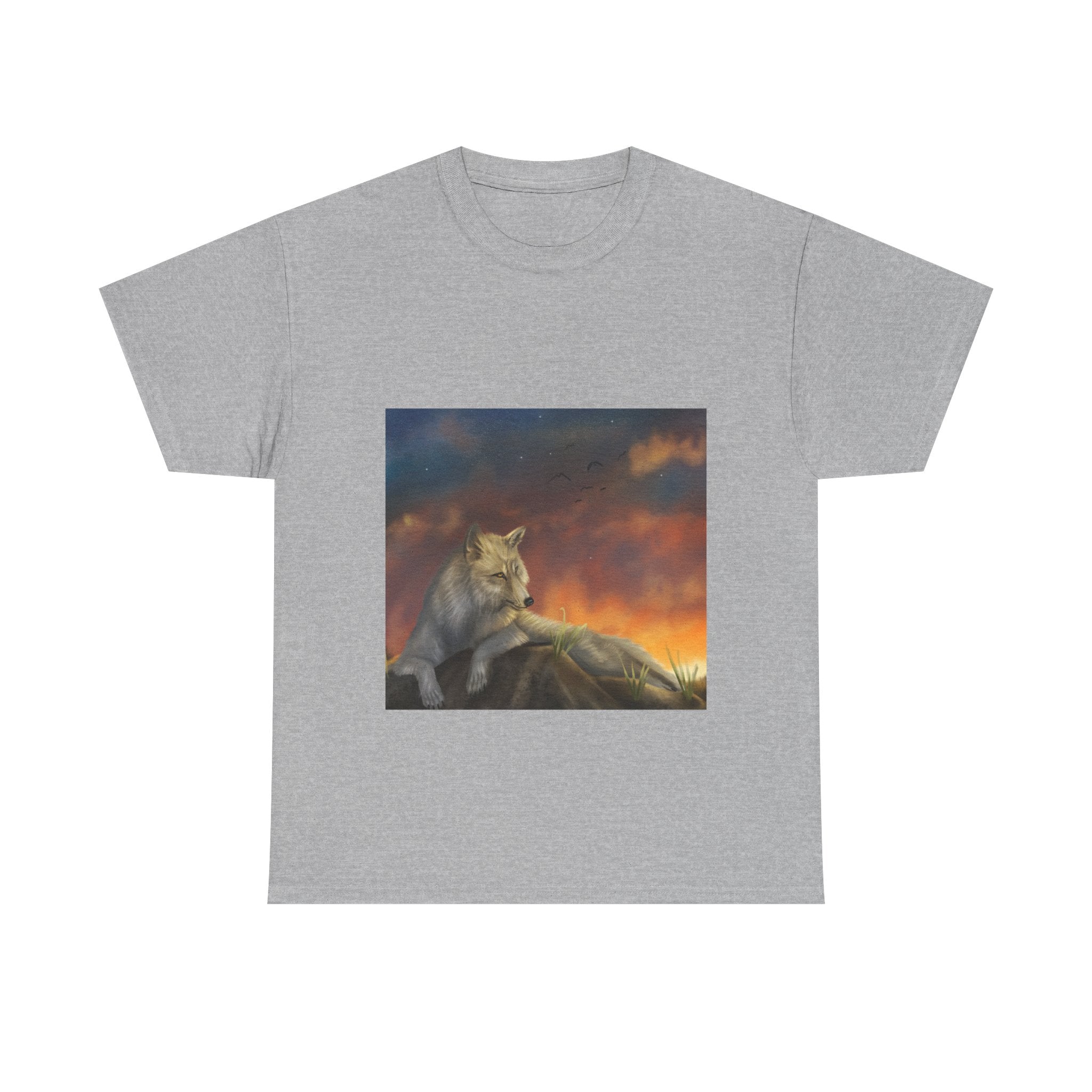 SkyWolf  heavy Unisex Adult Cotton Tee