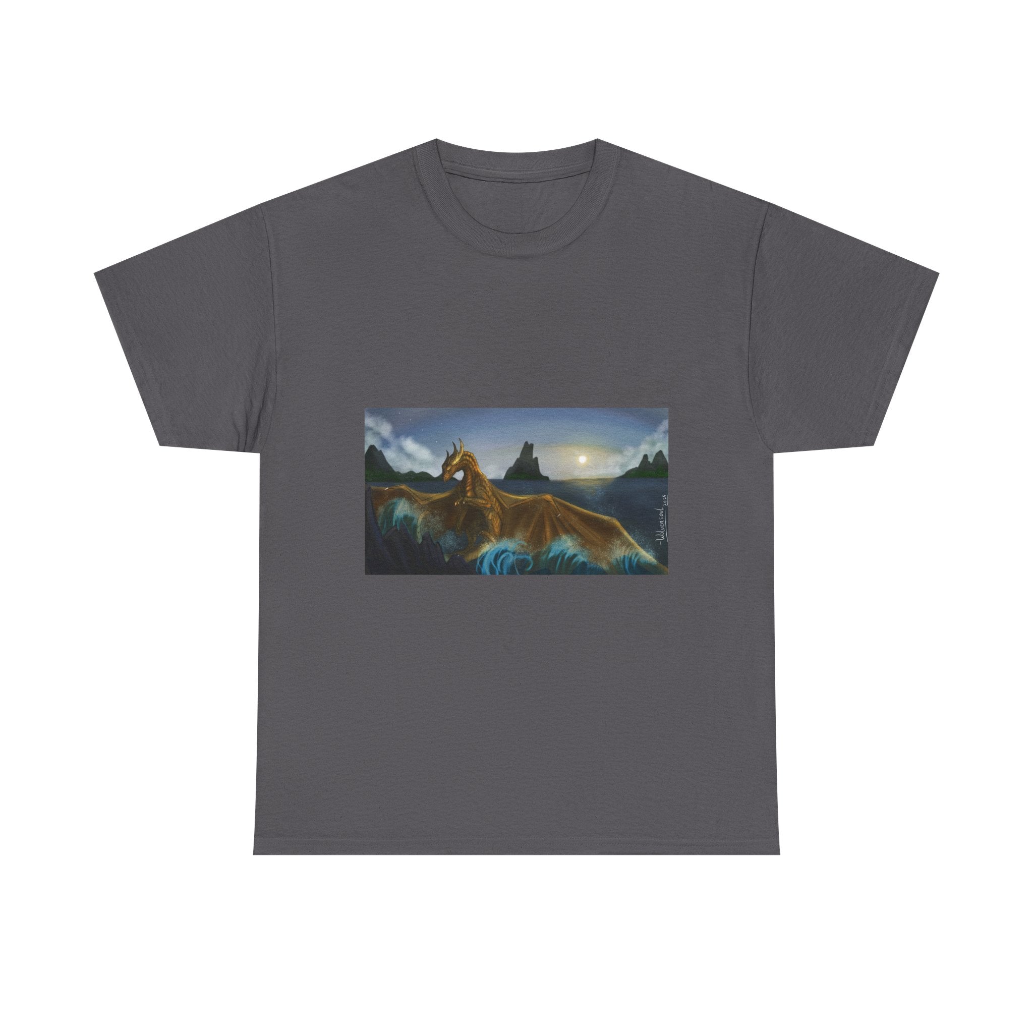 Water Dragon heavy Unisex Adult Cotton Tee