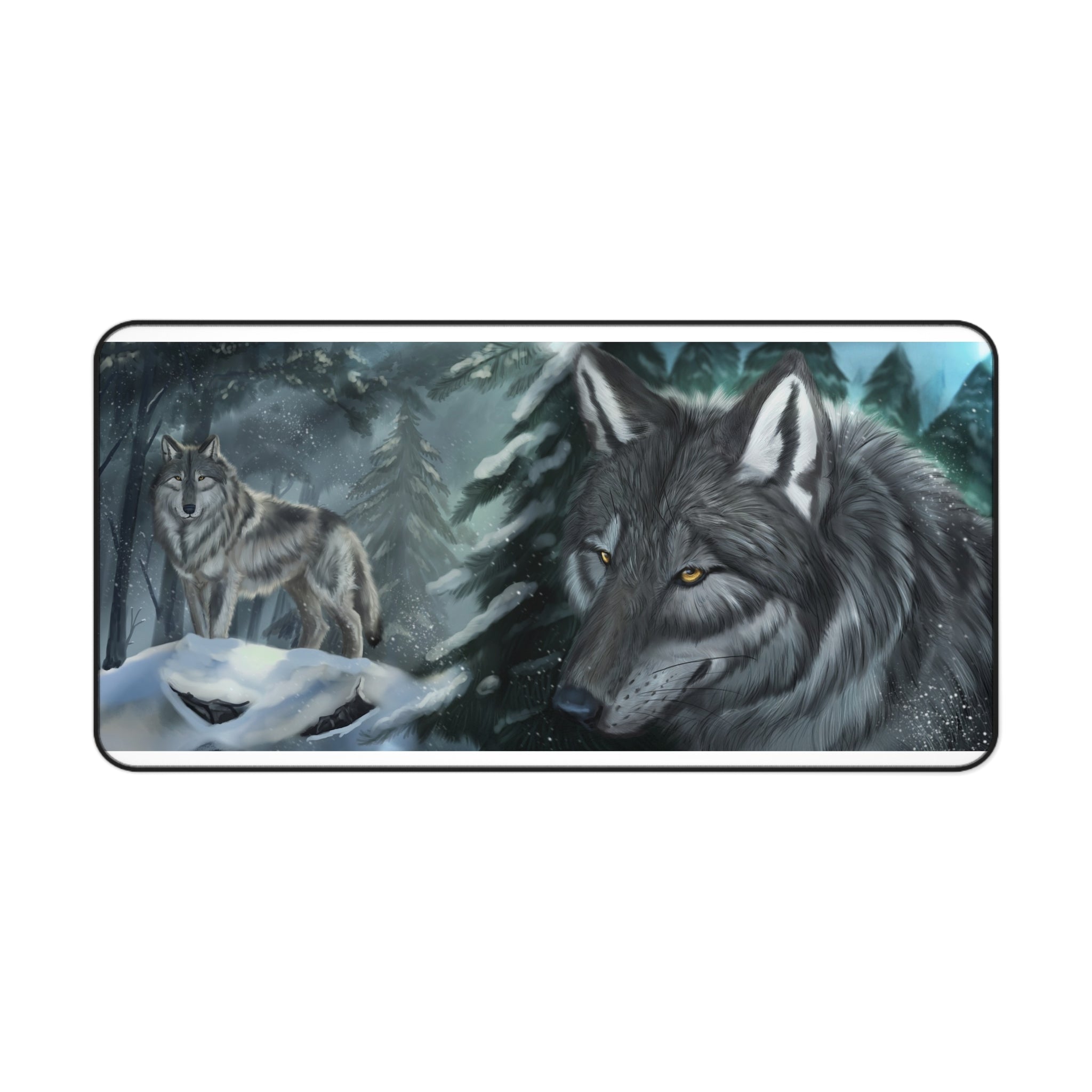 Winter Wolves 16x32 Mouse Pad Desk Mat