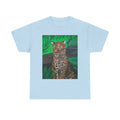 Green Leopard   heavy Unisex Adult Cotton Tee