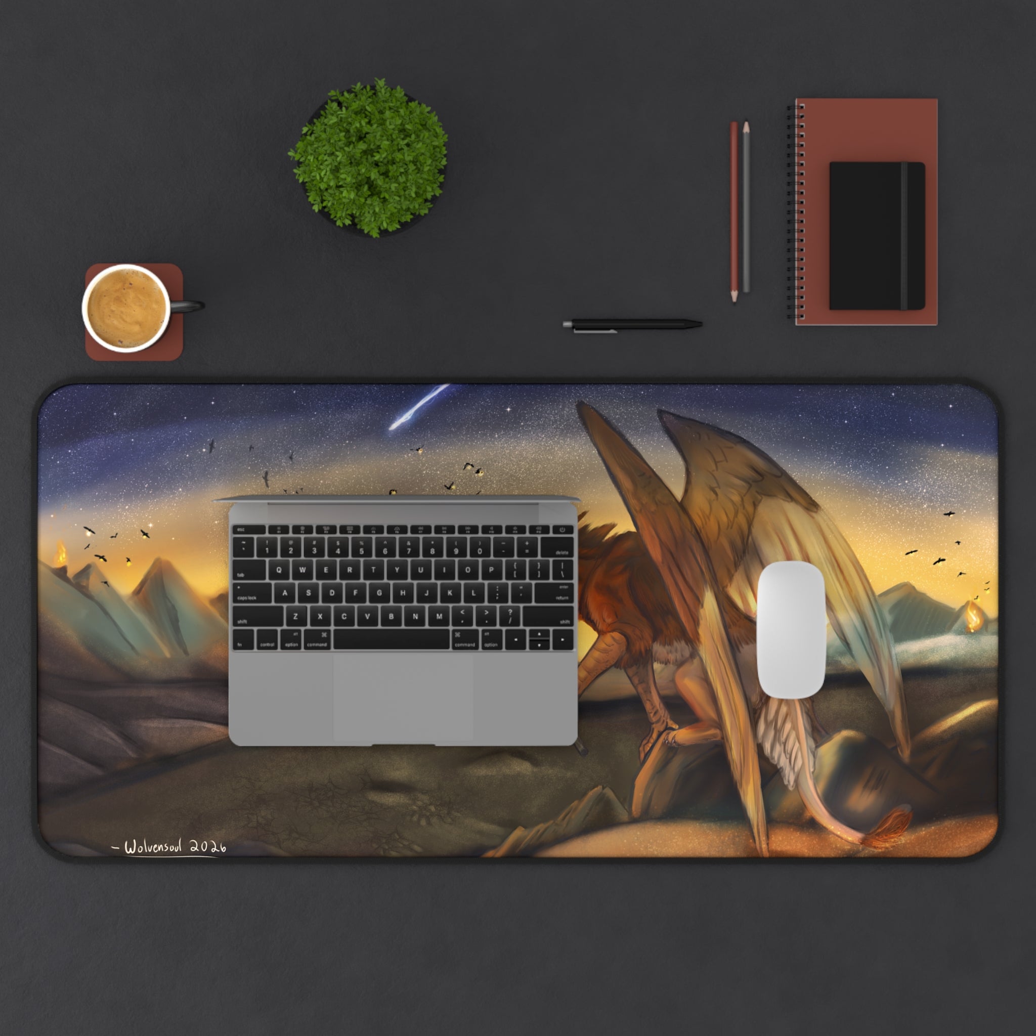 Cliff Gryphon 16x32 Mouse Pad Desk Mat