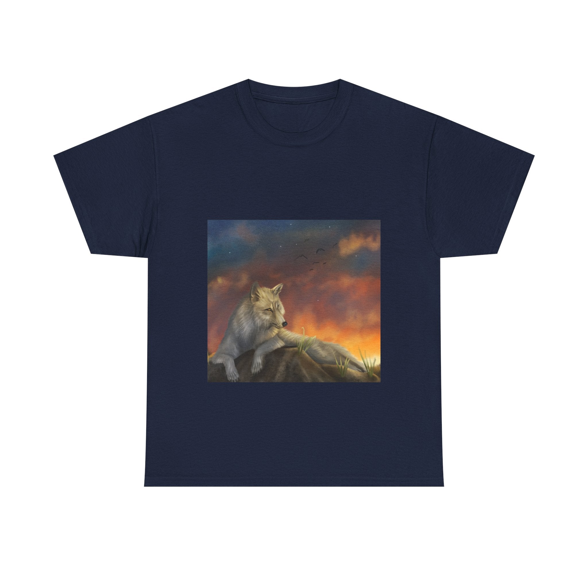 SkyWolf  heavy Unisex Adult Cotton Tee