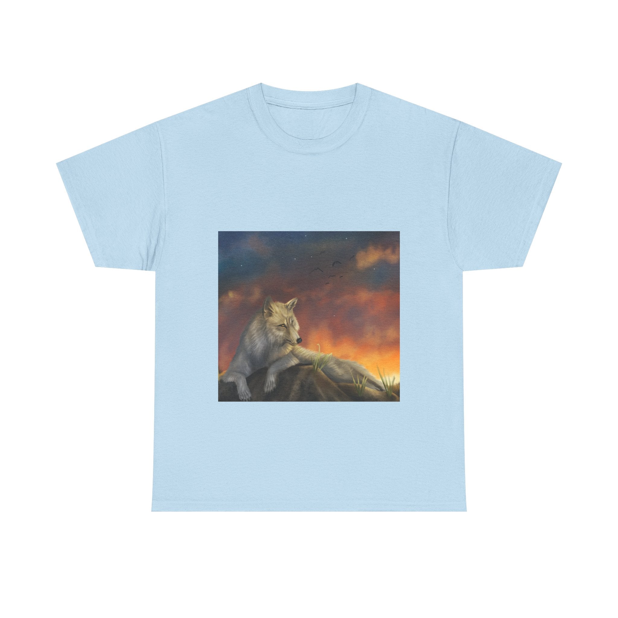 SkyWolf  heavy Unisex Adult Cotton Tee