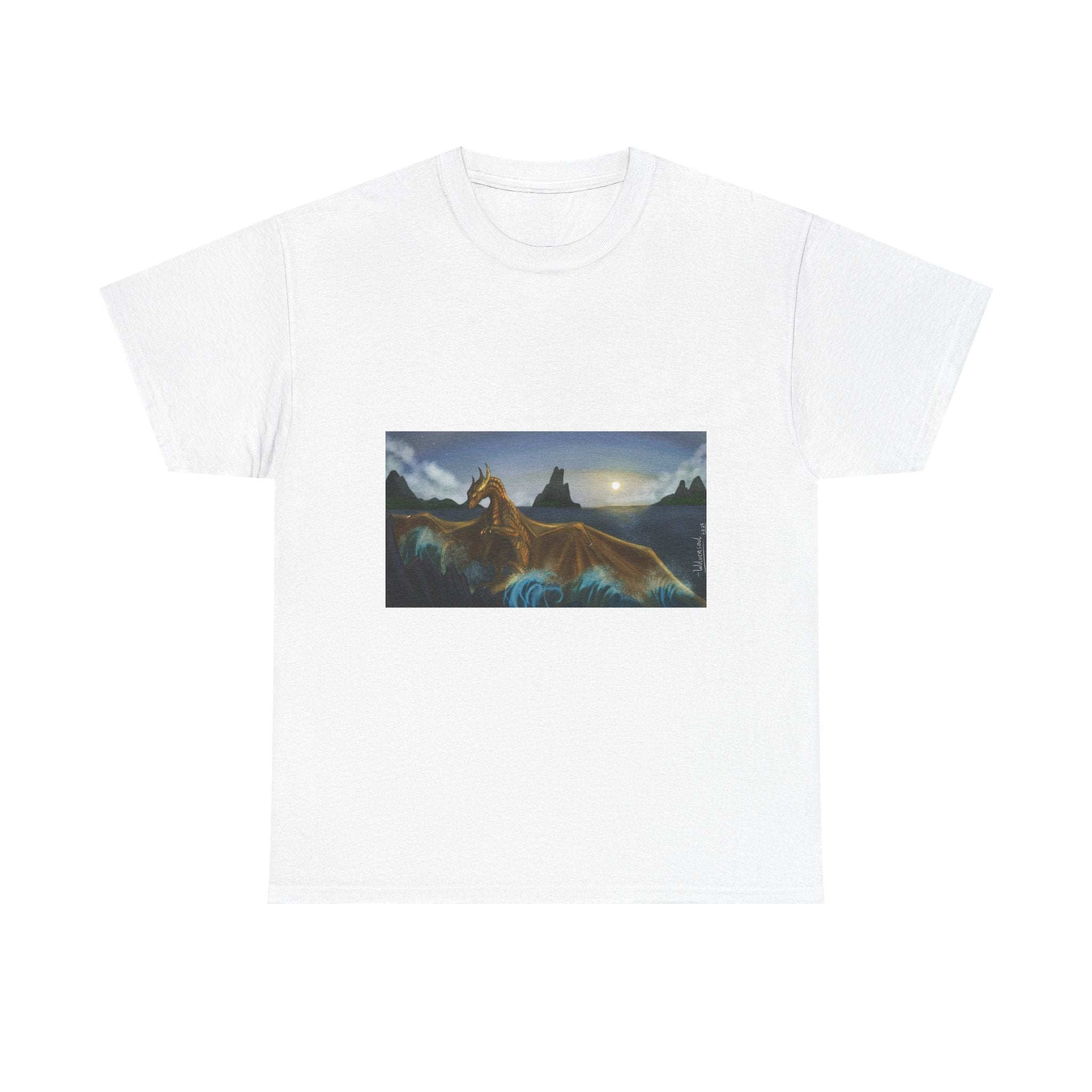 Water Dragon heavy Unisex Adult Cotton Tee