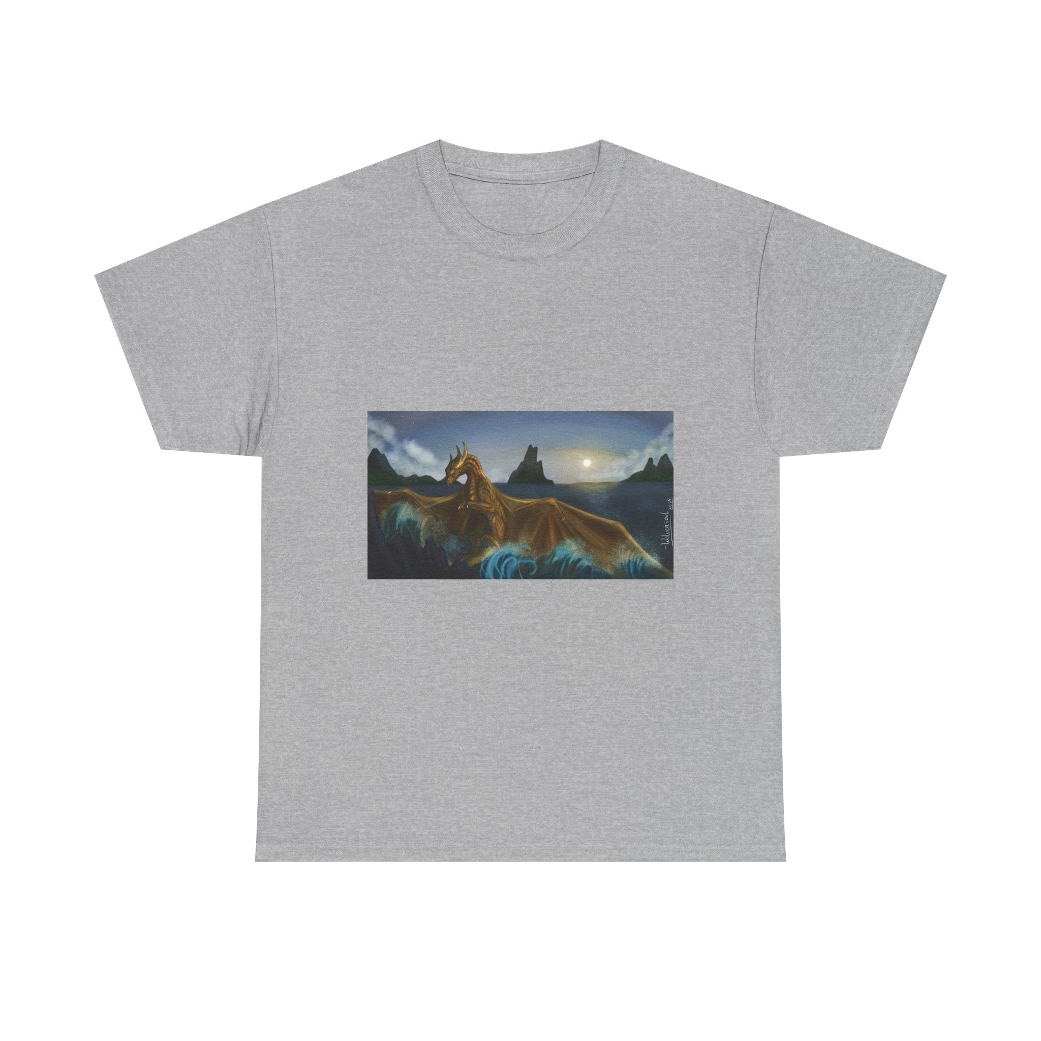 Water Dragon heavy Unisex Adult Cotton Tee