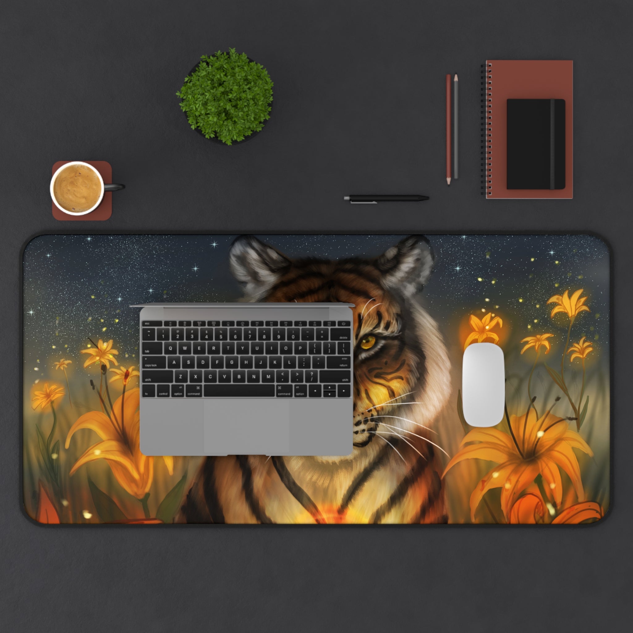 Tiger Lilies 16x32 Mouse Pad Desk Mat